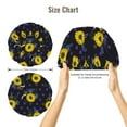 thumbnail image 5 of Naloa Sunflowers Adjustable Hair Bonnet for Sleeping, Hair Wrap Sleep Cap Turban for Women Men, Curly Straight Hair Long Large Braid Unisex, 5 of 6