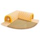 thumbnail image 5 of Juego de túnel y cama para gatos, plegable, suave, para interiores XL Amarillo, 5 of 9