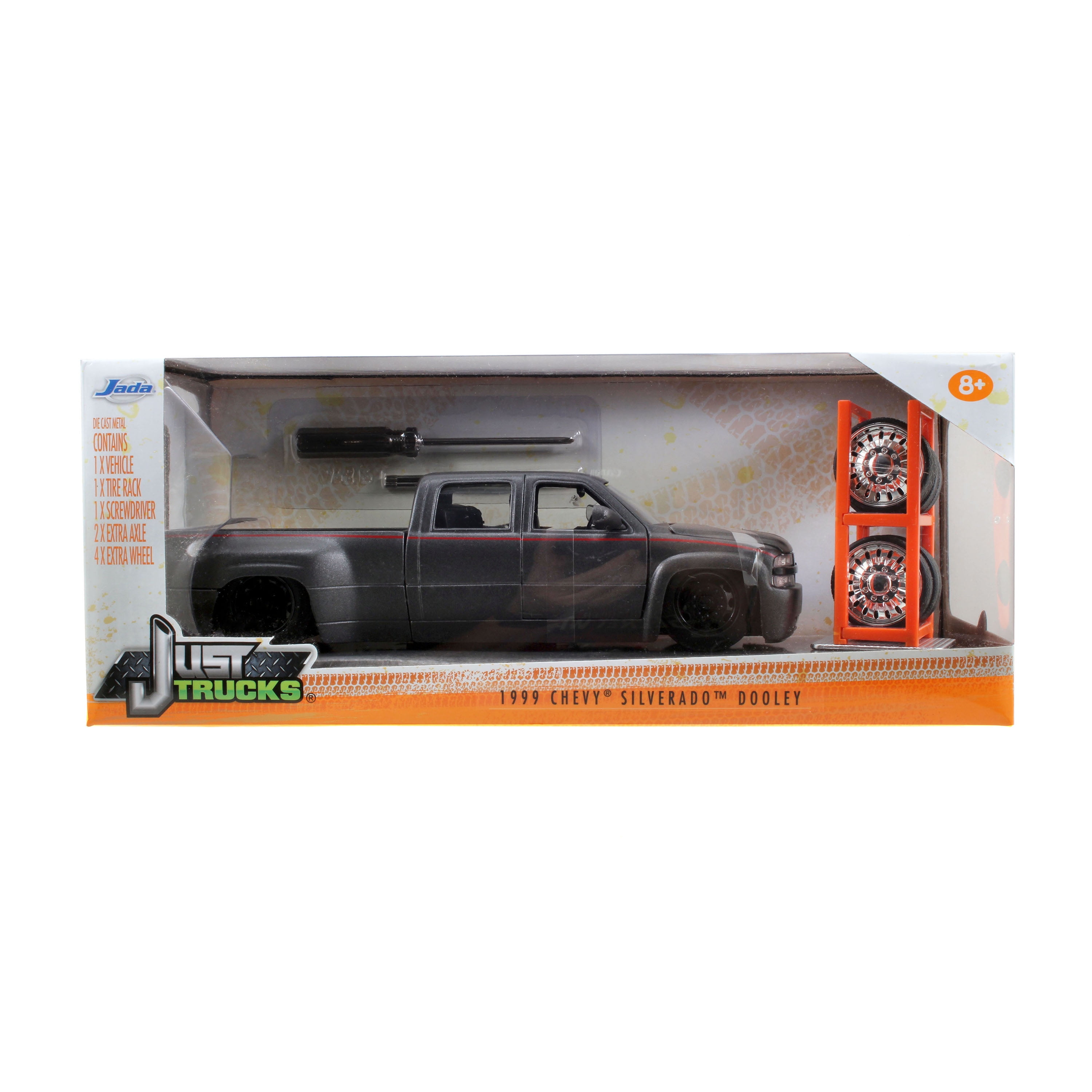 Just Trucks 1 24 Diecast W11 1999 Chevy Silverado Dooley Primer Charcoal Grey Walmart Com Walmart Com