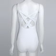 thumbnail image 6 of LiiYii Women's Camisole Bodysuit Ballet Dance Unitards Tank Tops Yoga Workout Gymnastic Leotard Dancewear White S, 6 of 9