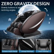 LLappuil Massage Chair, Full Body Zero Gravity Massage Recliner Chair with Heating, Foot Roller, LCD Remote Control, Bluetooth Speakers for Home
