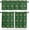 Dark Green, variant on Christmas Blue Kitchen Curtains and Valances Set, Rod Pocket Curtains Tier Farmhouse Window Curtains 24 Inch Length, Xmas Green Red Pine Trees Snowflake 3 Piece Kitchen Curtains Set
