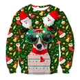 thumbnail image 3 of Suéter navideño feo unisex con estampado 3D, divertido jersey, jerséis, tops para Navidad, hombres, mujeres, fiesta, sudadera con capucha, 3 of 5