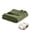Green-Queen(80" x 90"), variant on Cotton Muslin Blanket With Ruffled Edges Soft Pleated Crinkle Bedspread For & Queen Size Bed Breathable Lightweight Stylish Throw Decorative Home Gift