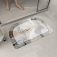 thumbnail image 1 of Xihbxyly Alfombra de Baño Absorbente de Tierra de Diatomeas, Antideslizante, de Secado Rápido, Impermeable, para Uso En Interiores y Exteriores, Fácil de Limpiar, 40 X 60 Cm, Ideal para Inodoro y Ent, 1 of 7