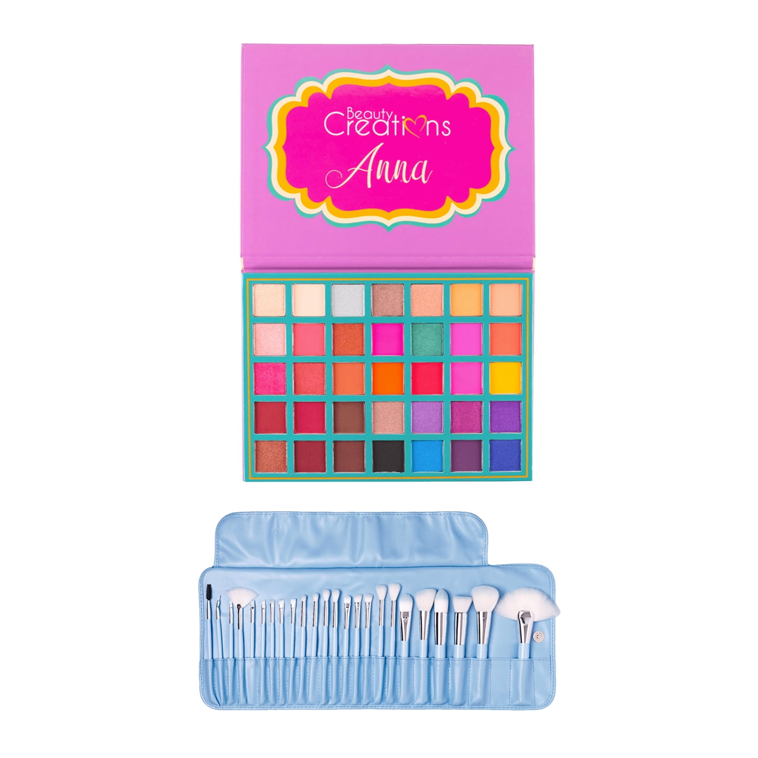 Set Sombra Anna + Set 24 Brochas Bubble Gun