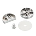 thumbnail image 5 of Mirror Holders Clips, 8Pcs Mirror Mounting Clips for 3-5mm Thick Mirror Glass Dresser Bathroom(27mm Silver), 5 of 6