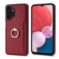 thumbnail image 6 of Nalacover for Samsung A13 4G Wallet with Card Holder Slot, 360°Rotation Ring Holder Kickstand Cover for Men Women Protective Premium PU Leather Shockproof Cover for Samsung Galaxy A13 4G, Red, 6 of 6