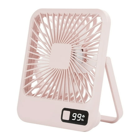 

Standing Fan Digital Desktop Small Fan Mini Silent Portable Office Portable Foldable Handheld USB Rechargeable Fan 4th of July gifts for Workbench