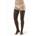 thumbnail image 3 of Ames Walker AW Style 45 Sheer Support 15-20 mmHg Moderate Compression Open Toe Thigh High Stockings w/Top Band Beige Small, 3 of 5