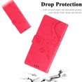 thumbnail image 3 of Wallet Case for Google Pixel 9 Pro XL,PU Leather Wallet Flip Kickstand Case [Magnetic Closure] [Wrist Strap] [Card Slots Holder] Embossed Butterfly & Flower Case for Women Girls,Rose, 3 of 9