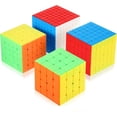 thumbnail image 1 of Set Speed Cube HUOGUO Magic 4x4 5x5 6x6 7x7 sin pegatinas, 1 of 4