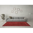 thumbnail image 3 of Ahgly Company Indoor Round Abstract Red Contemporary Area Rugs, 4' Round, 3 of 4