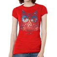 thumbnail image 1 of Camiseta de manga corta Design Shirts Galaxy Owl Rojo Grande, 1 of 2