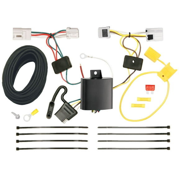 Tow Ready 118480 T-One Connector Assembly with Circuit Protection for 2007-2021 Nissan and Infiniti