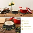 thumbnail image 6 of Pot Holders Trivets Set Cotton Potholders Set, Set of 2, Yellow Grey Camouflage Hot Pot Trivets One 9.45 Inch and One 7 Inch for Kitchen Pans Bowl Teapot, 6 of 7
