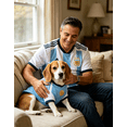 thumbnail image 6 of Dog Shirt,Soccer Theme Print Soft Breathable Light Pet Top,Daily Pet Wear,Outdoor Walking Outfits & Pet Party Apparel, 6 of 6