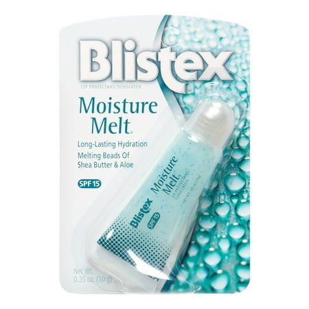 Blistex Moisture Melt Lip Protectant & Sunscreen, 0.35
