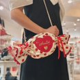 thumbnail image 2 of Yvsxxv 1Pc Red Candy Design Y2K PU Leather Crossbody Shoulder Bag Daily Casual Use, 2 of 7