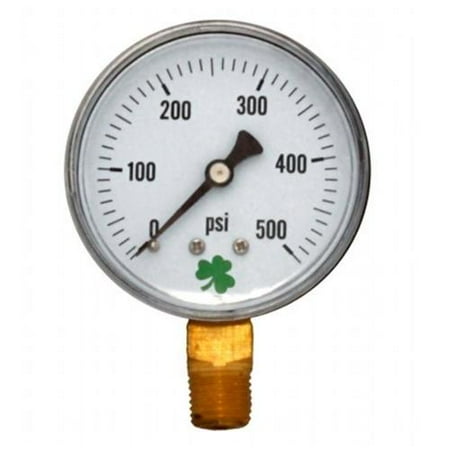 Zen-Tek DPG500 Dry Air Pressure Gauge, 500 PSI