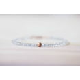 thumbnail image 3 of Ceylon Moonstone 3mm Rondelle Shape Faceted Cut Beads 7 inch Rose Gold Plated Clasp Bracelet for men, women, unisex. Link Chain Stacking Bracelet.|LINK_01900, 3 of 4