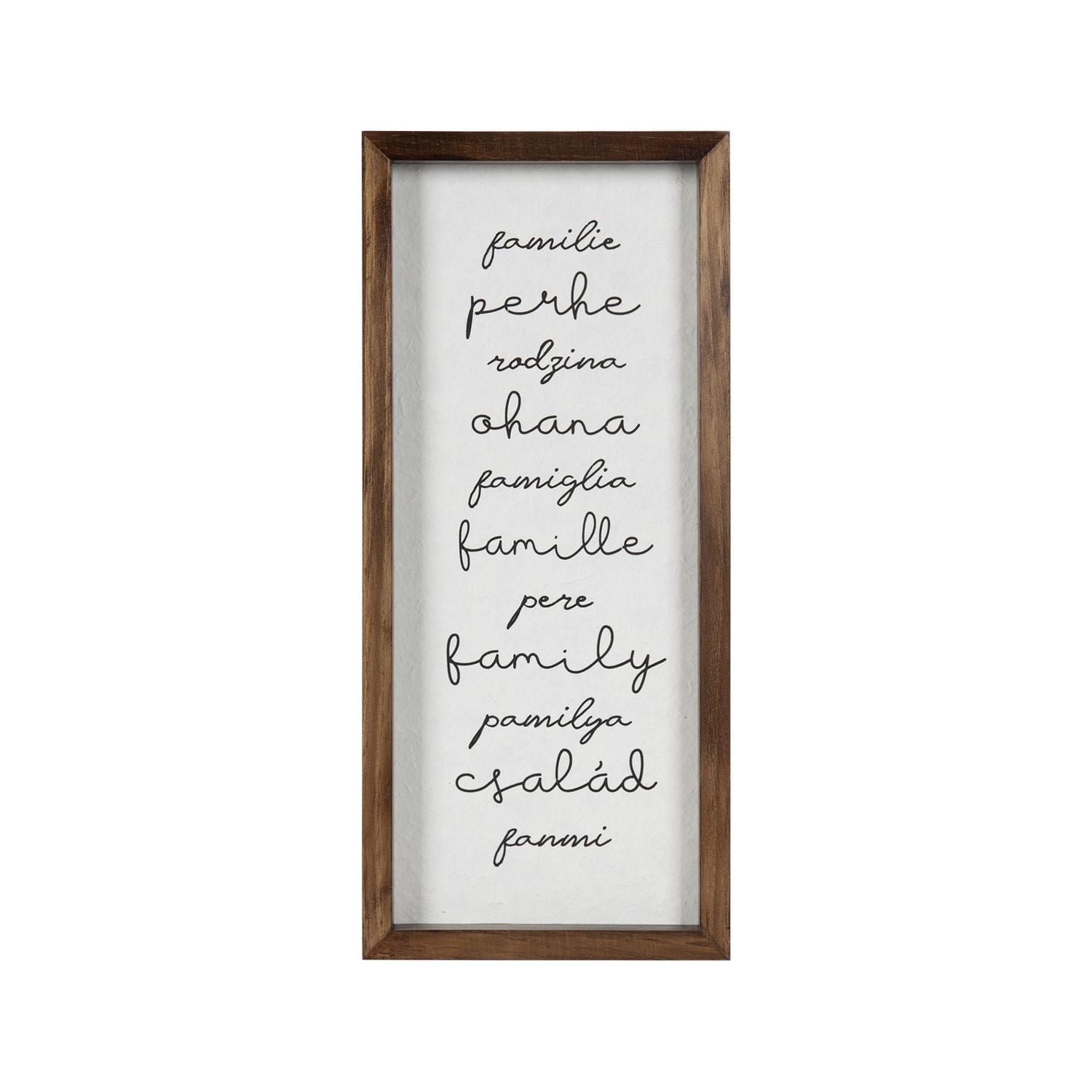Hometrends Typography Family Art Framed - Walmart.ca