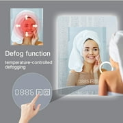 LED Lighted Smart Bathroom Mirror / Clock / Temperature / Magnifying - 20x28 / 32x24 / 40x24