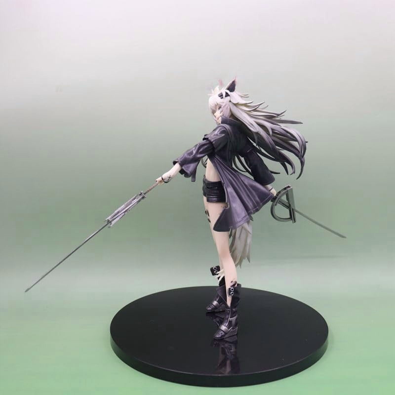 Lappland Figure Holding Swords Lappland Action Figures 24cm/9.4inch Handmade Anime Character Statue Model Decoration Gifts