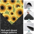 thumbnail image 3 of Green Sunflower Pattern Kitchen Rugs Sets Of 3,Kitchen Runner Rugs Non Skid Washable,Decorative Kitchen Floor Mats for Kitchen,Sink,Laundry,17"x30"+ 17"x47" + 17"x59", 3 of 6