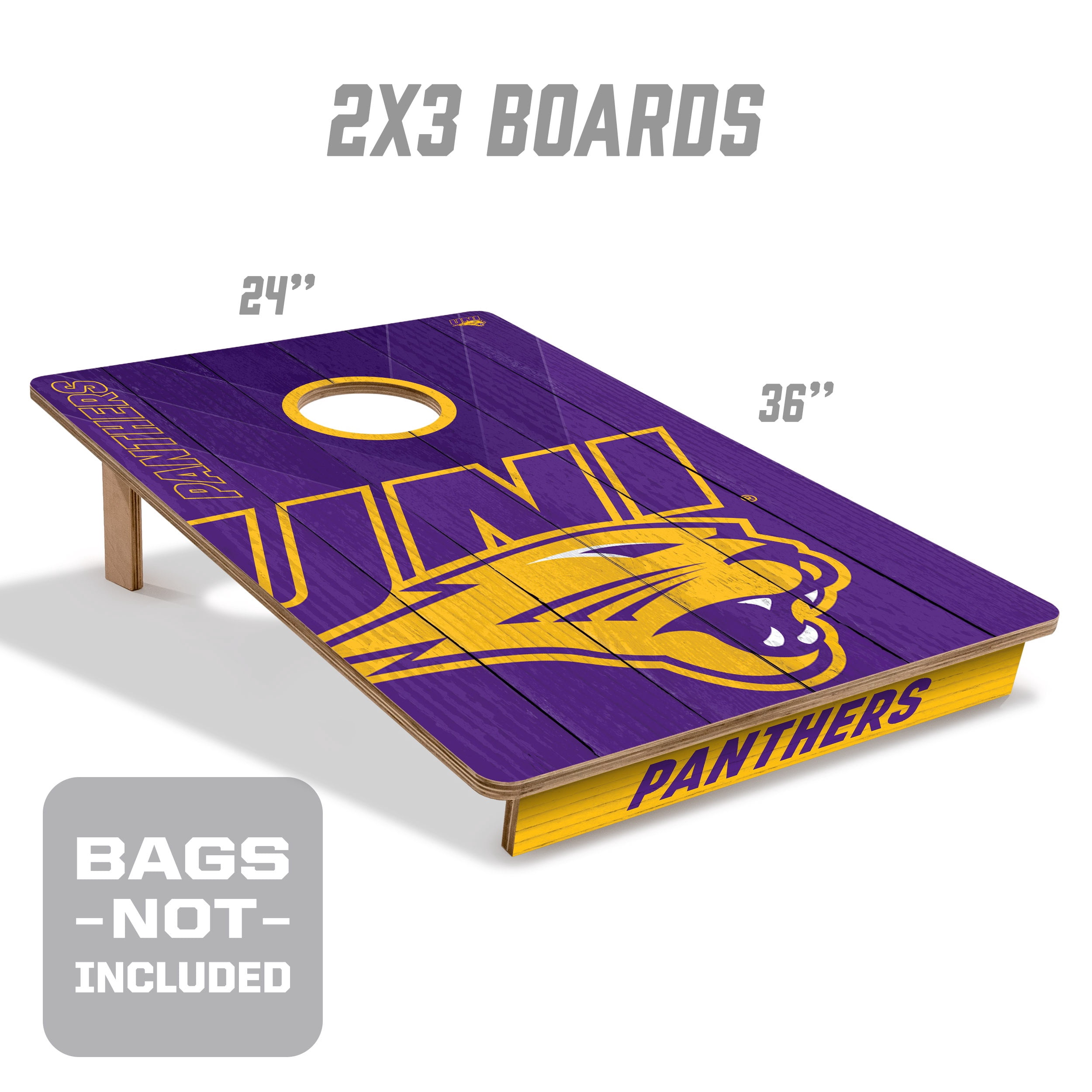 YouTheFan NCAA Northern Iowa Panthers 2' x 3' Cornhole Game No Bags