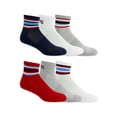 thumbnail image 4 of Chaps Sport Men's Multi Color Stripe Ankle Socks 6-Pair Pack, 4 of 6