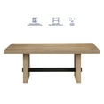 thumbnail image 6 of Steve Silver Aubrey Modern Rectangle Cocktail Table, Weathered Driftwood/Black, 6 of 6