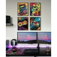 thumbnail image 3 of Drsoum Bedroom Game Wall Boy Gamer Room Decor Art Print Artwork for Bathroom Hallway Kitch 8x10in4pcs Black Framed, 3 of 5