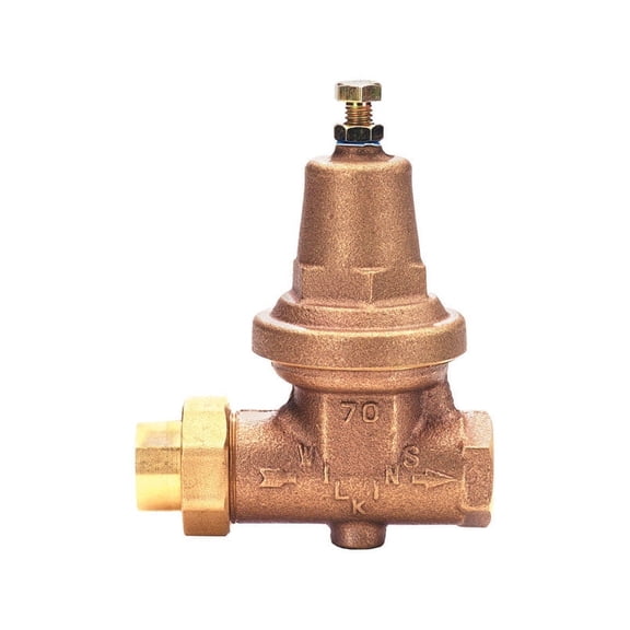 Zurn Wilkins 1 in. Female Copper Sweat Union Bronze Water Pressure Reducing Valve FNPT