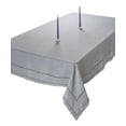 thumbnail image 2 of Hem Stitch Border Vintage Design Tablecloth Gray 54" by 72" Oblong / Rectangle, 2 of 3