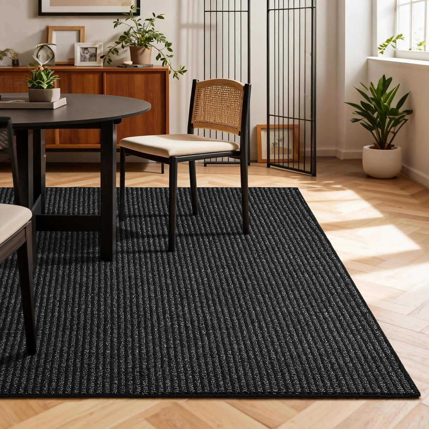Area Rug Dirt Trapper  Non-Slip Washable Floor Rug, Dirt Resistant & Absorbent Indoor Rug, Low Profile Soft Rug for Entryway, Living Room, Bedroom