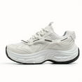 thumbnail image 3 of Men'S Retro Chunky Platform Sneakers with Airflow Mesh & Arch Support - All-Season Low-Top Lace-Up Shoes, Cushioned Comfort, Yellow & Colorway, Arch Support Insole, Durable Synthetic Cover-like, 3 of 9