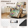 thumbnail image 5 of SCRAWLGOD Hummingbird Floral Print Recliner Cover Non Slip Recliner Chair Cover with Pocket Washable Reclining Slipcover for Cats, 5 of 7