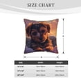 thumbnail image 4 of Xecao Puppy Lying On A Cloud Print Soft Velvet Decorative Throw Pillow Covers, Square Cushion Cases for Bed, Sofa, Living Room, Car, and Indoor Outdoor Use-16"x16", 4 of 8