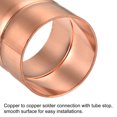 thumbnail image 5 of Unique Bargains 42mm Straight Copper Pipe Coupling Connecting Adapter Solder Connection for Plumbing 2 Pack, 5 of 5