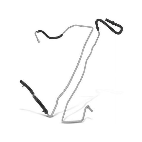 Transmission Oil Cooler Line 2 - Compatible with 2007 - 2012 Lincoln MKZ Base 3.5L V6 GAS 2008 2009 2010 2011