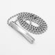 thumbnail image 3 of Colgante de rectángulo torcido Sunnimix en cordón de Collar de cadena con Plata, 3 of 5