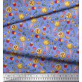 thumbnail image 3 of Soimoi Silk Fabric Vegetable,Burger & Pizza Food Decor Fabric Printed Yard 42 Inch Wide, 3 of 3