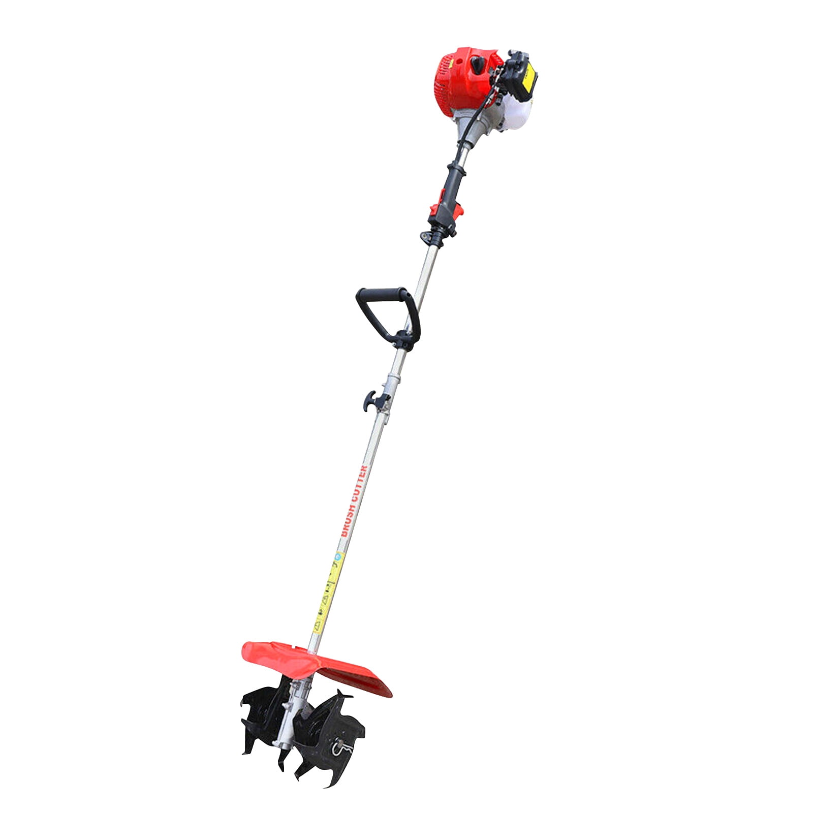 51.7cc 2Stroke Silver Mini Tiller Cultivator Gas Powered Rototiller Garden Farm Tiller FOR Scarifying Soil Removing Weeds