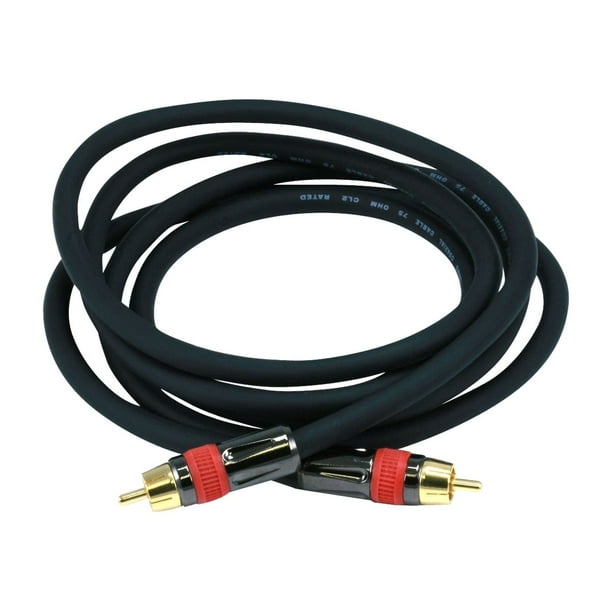 Monoprice Digital Coaxial Audio Cable 6 Feet Black High Quality