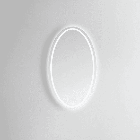 Modern Mirrors Venus Oval Lighted Bathroom Vanity Mirror with Premium Diffused Daylight LED Lighting