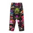 thumbnail image 5 of Balery Monstrous Cartoon Characters print Women's Pajama Pants,Ultra Lightweight Pjs,Lounge Pant-, 5 of 9
