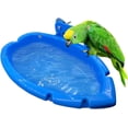 thumbnail image 1 of Bañera para pájaros, lavabo para jaula de loros, caja de baño colgante, duradera y resistente, mantiene a los pájaros limpios y frescos, para pájaros pequeños (azul), 1 of 5