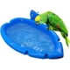 thumbnail image 1 of Bañera para pájaros, lavabo para jaula de loros, caja de baño colgante, duradera y resistente, mantiene a los pájaros limpios y frescos, para pájaros pequeños (azul), 1 of 5