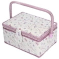 thumbnail image 3 of Canasta de Costura, Organizador de Cajas de Costura Duradera Portátil Material de Diseño Clásico de Diseño Clásico para el Hogar para Coser para al aire Libre, 3 of 7